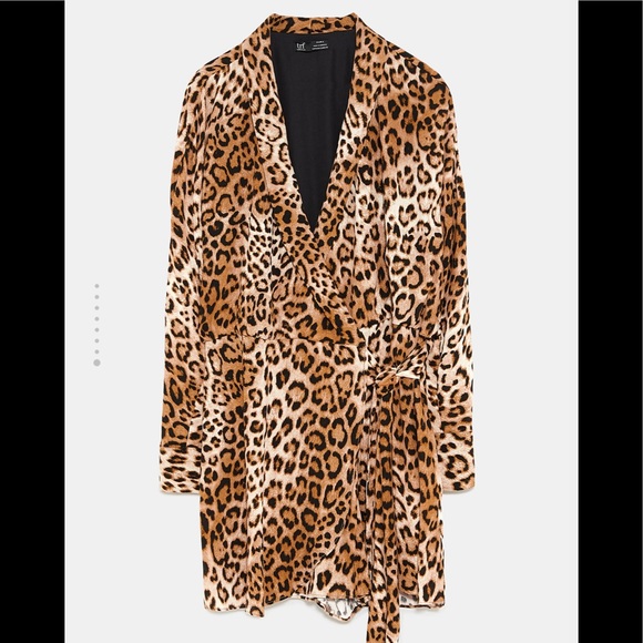 Zara animal print jumpsuit Sz M - Picture 5 of 8